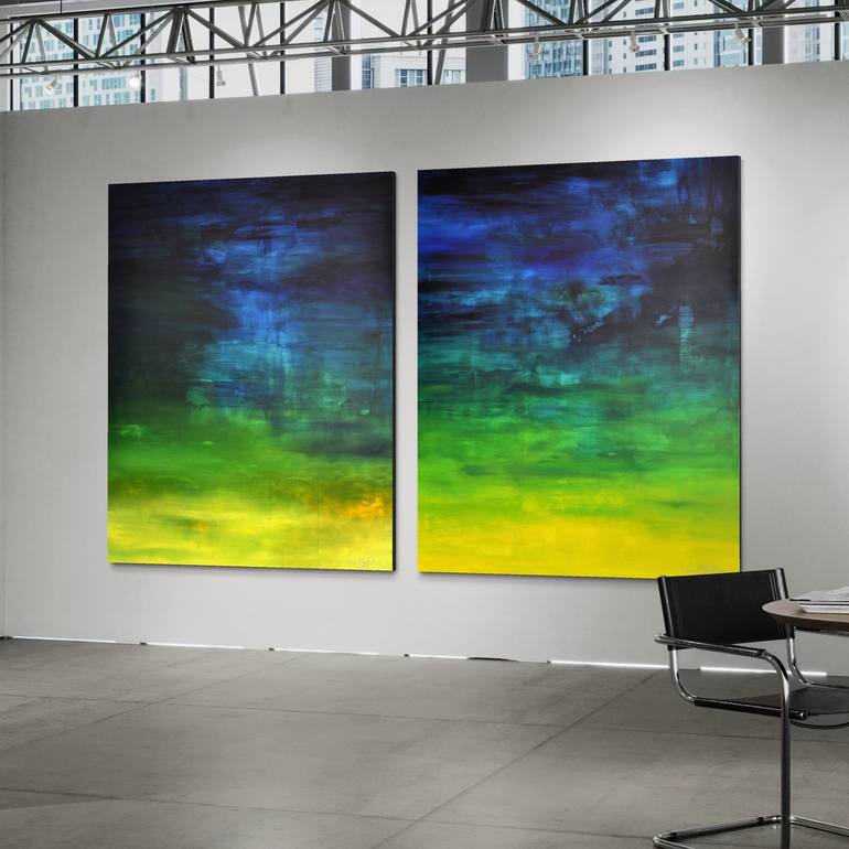 Original Abstract Expressionism Abstract Painting by Christian Bahr