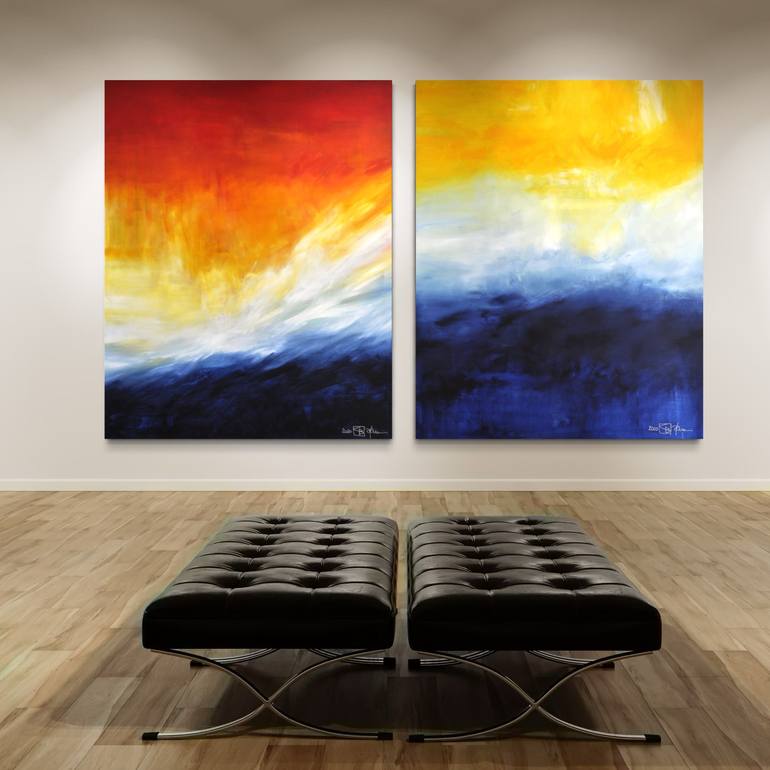 Original Abstract Expressionism Abstract Painting by Christian Bahr