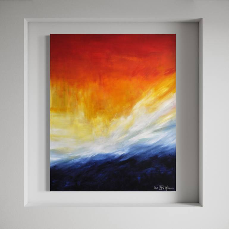 Original Abstract Expressionism Abstract Painting by Christian Bahr