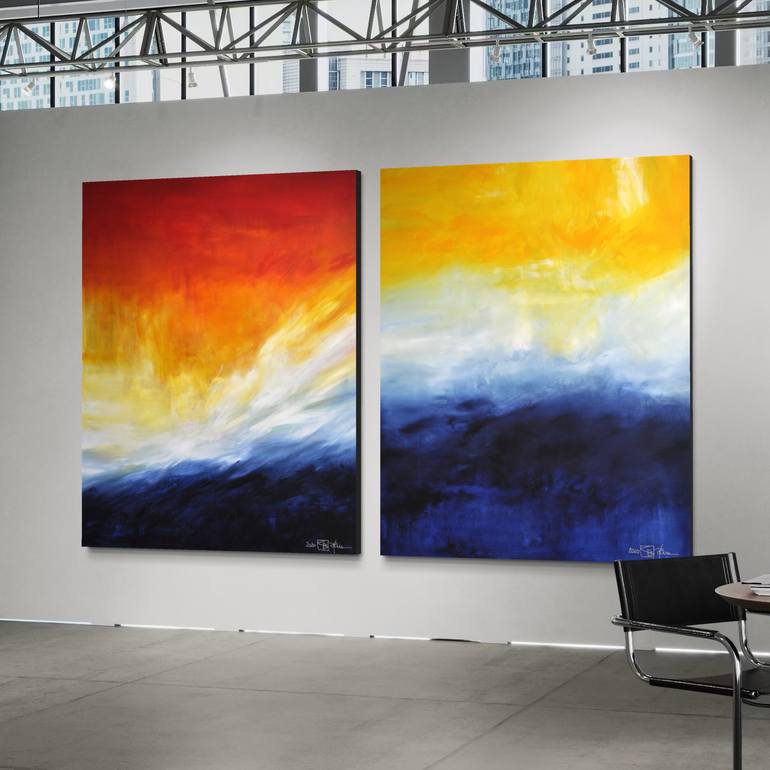 Original Abstract Expressionism Abstract Painting by Christian Bahr