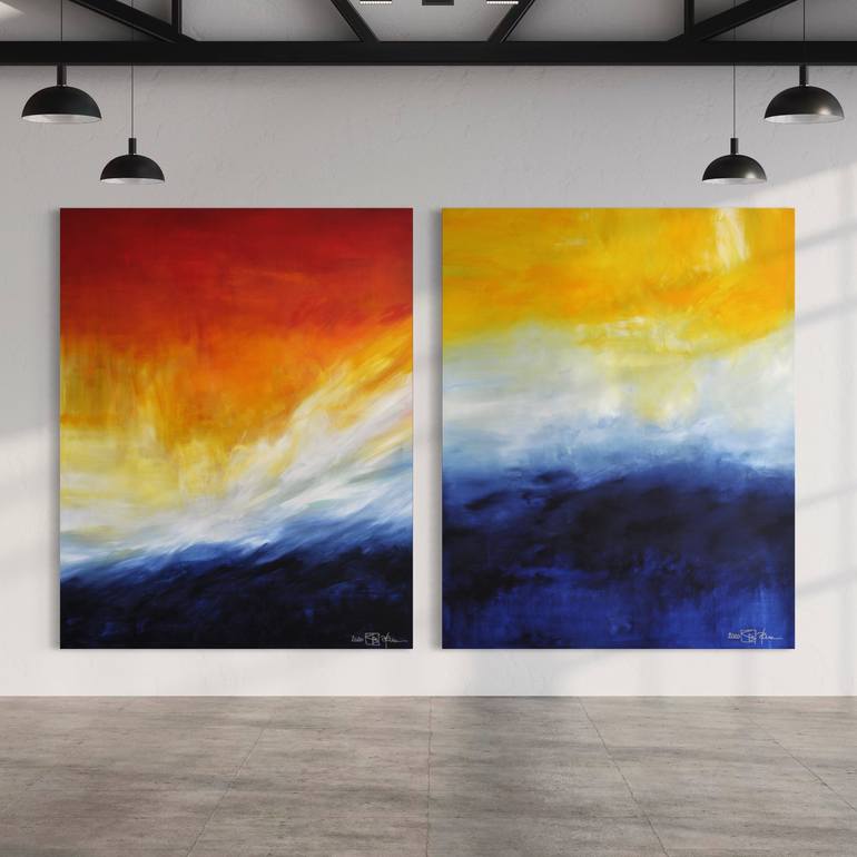 Original Abstract Expressionism Abstract Painting by Christian Bahr