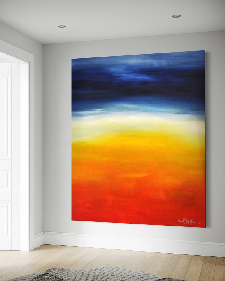 Original Abstract Expressionism Abstract Painting by Christian Bahr