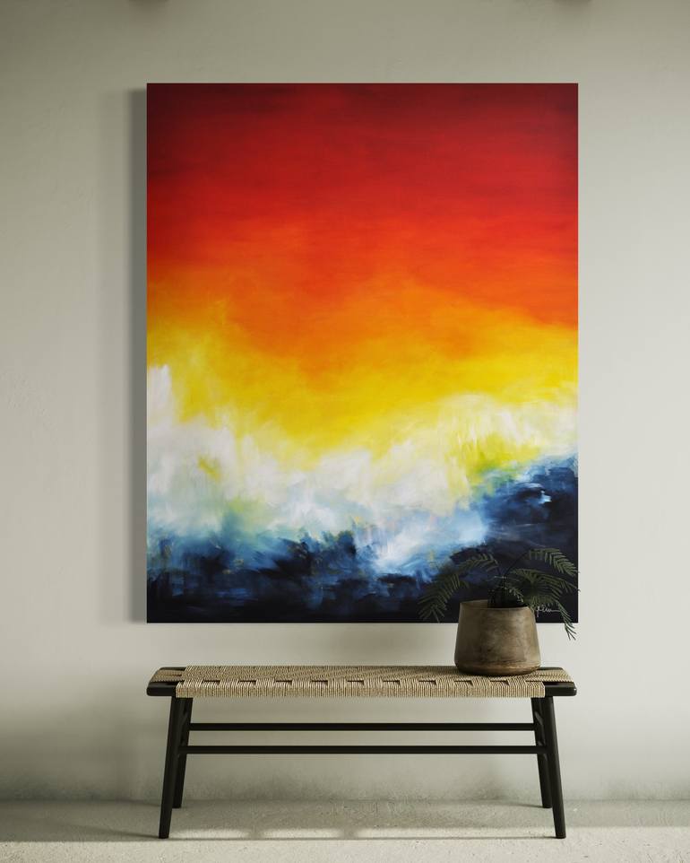 Original Abstract Expressionism Abstract Painting by Christian Bahr
