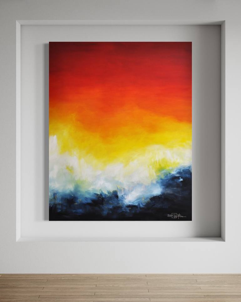 Original Abstract Expressionism Abstract Painting by Christian Bahr