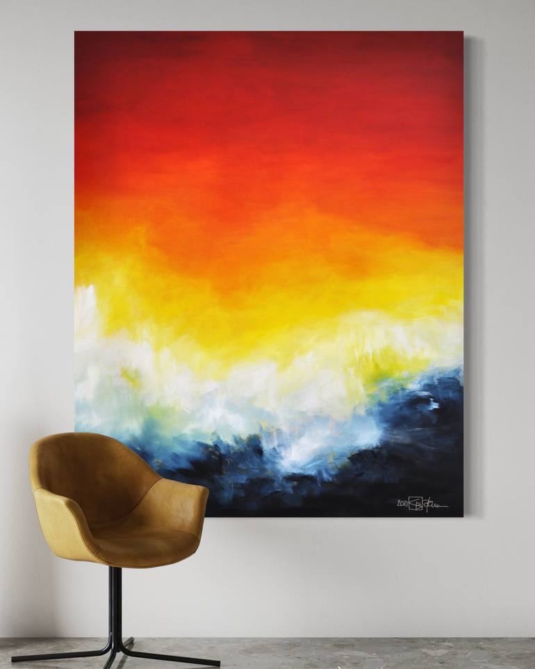Original Abstract Expressionism Abstract Painting by Christian Bahr