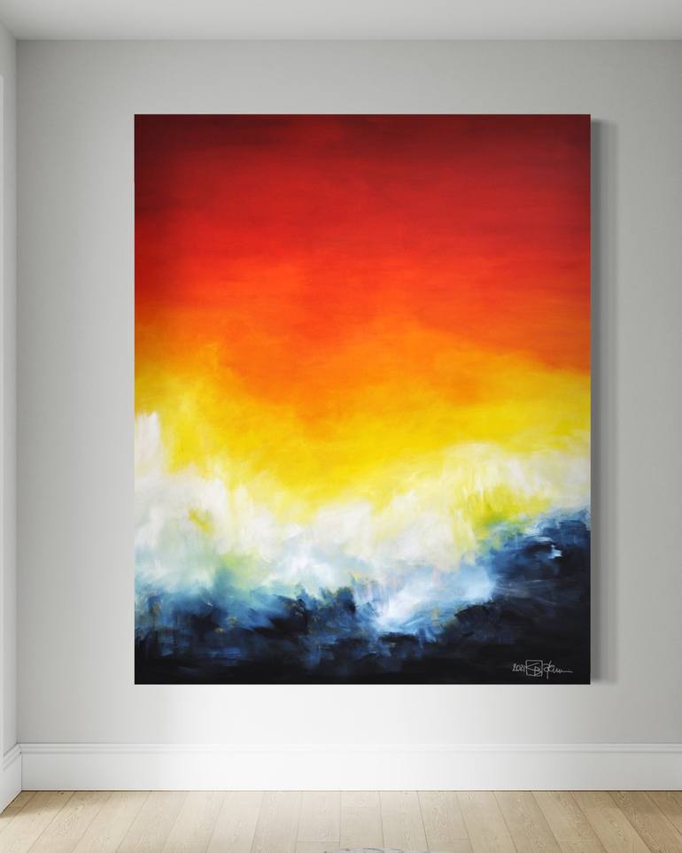 Original Abstract Expressionism Abstract Painting by Christian Bahr