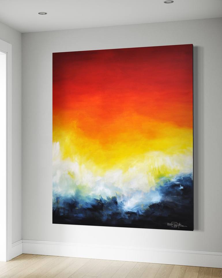 Original Abstract Expressionism Abstract Painting by Christian Bahr