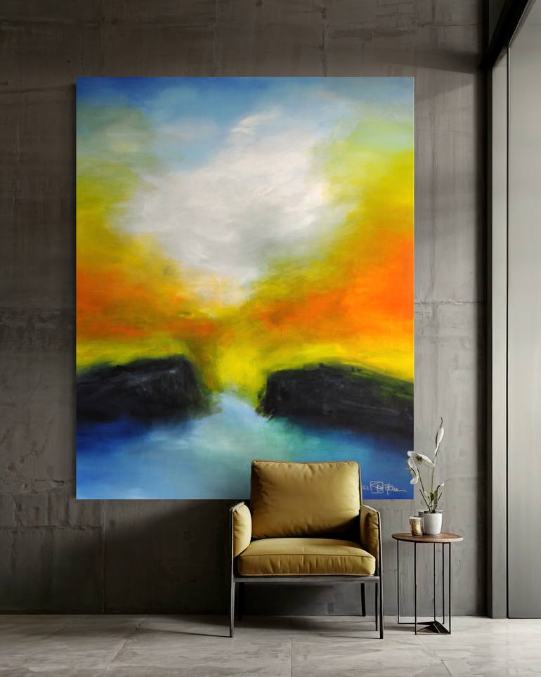 Original Abstract Expressionism Abstract Painting by Christian Bahr