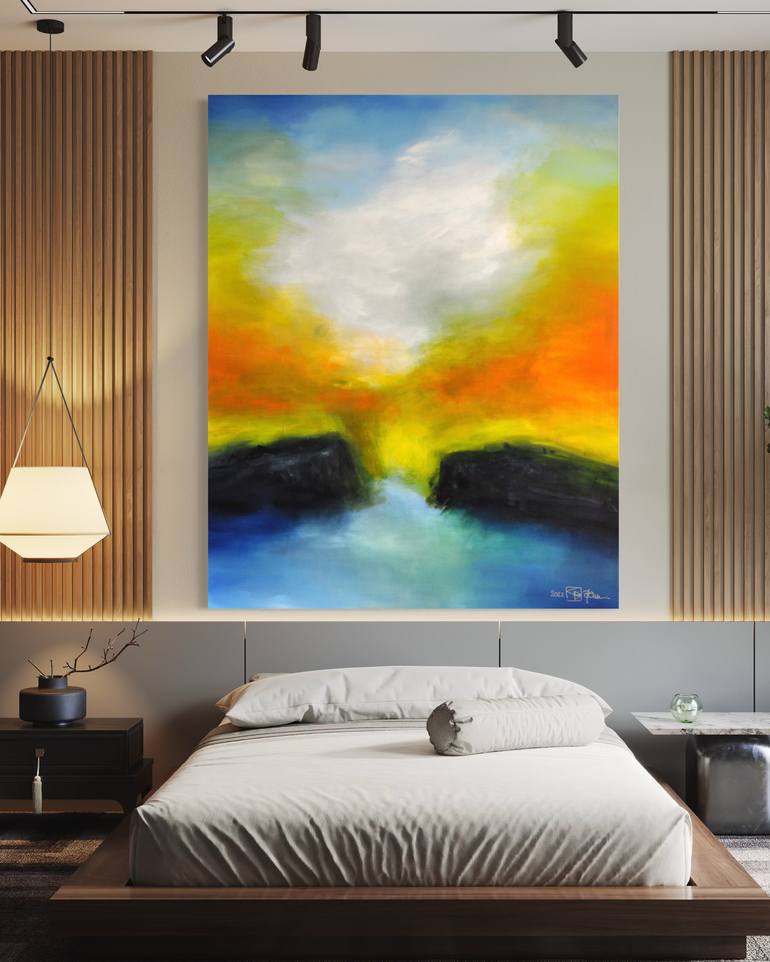 Original Abstract Expressionism Abstract Painting by Christian Bahr