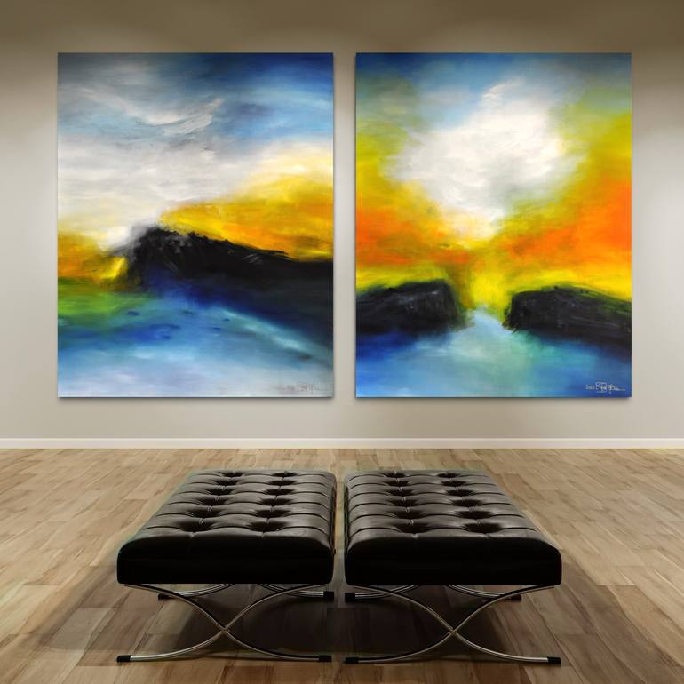 Original Abstract Expressionism Abstract Painting by Christian Bahr