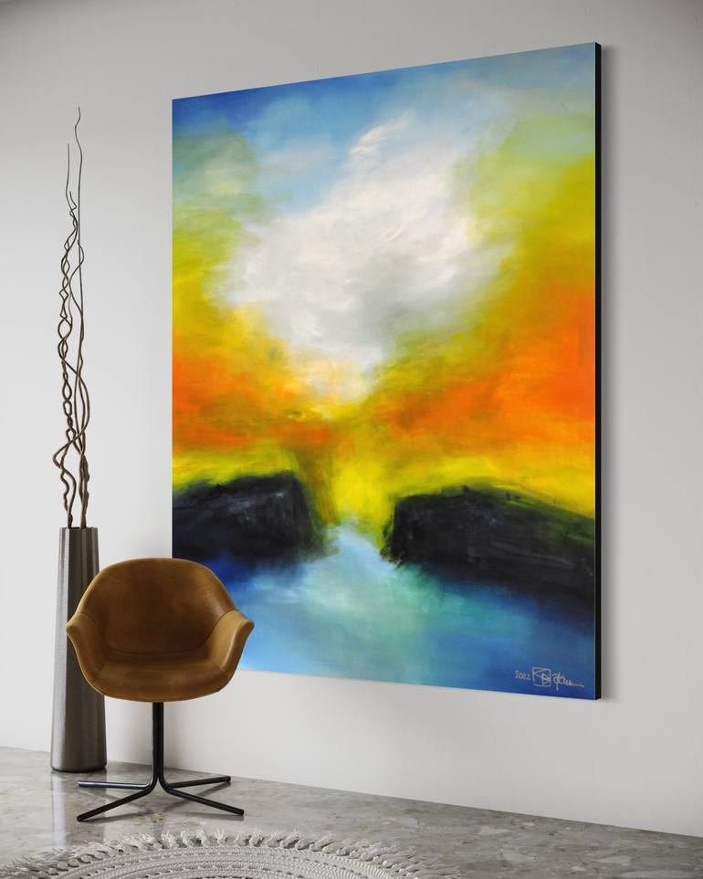 Original Abstract Expressionism Abstract Painting by Christian Bahr