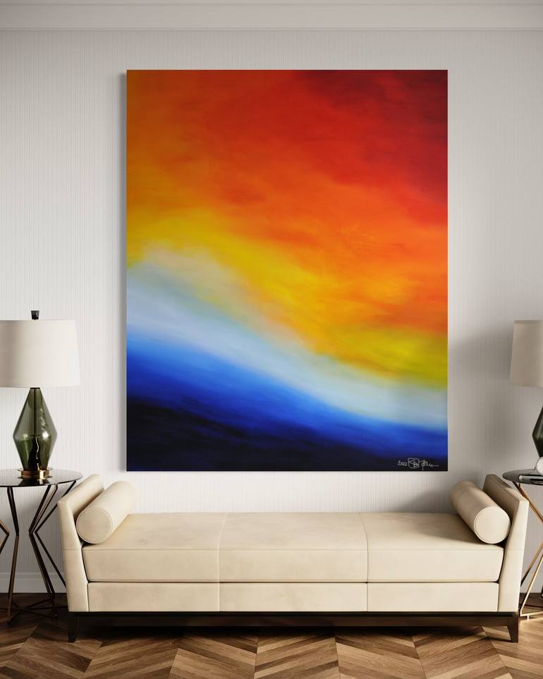 Original Abstract Expressionism Abstract Painting by Christian Bahr