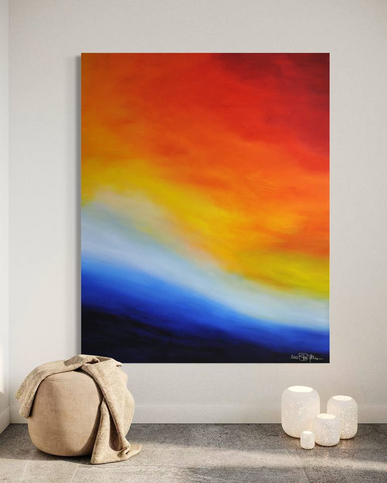 Original Abstract Expressionism Abstract Painting by Christian Bahr