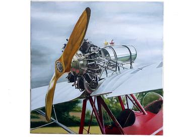 Print of Photorealism Aeroplane Paintings by Veronica Greenbeyn