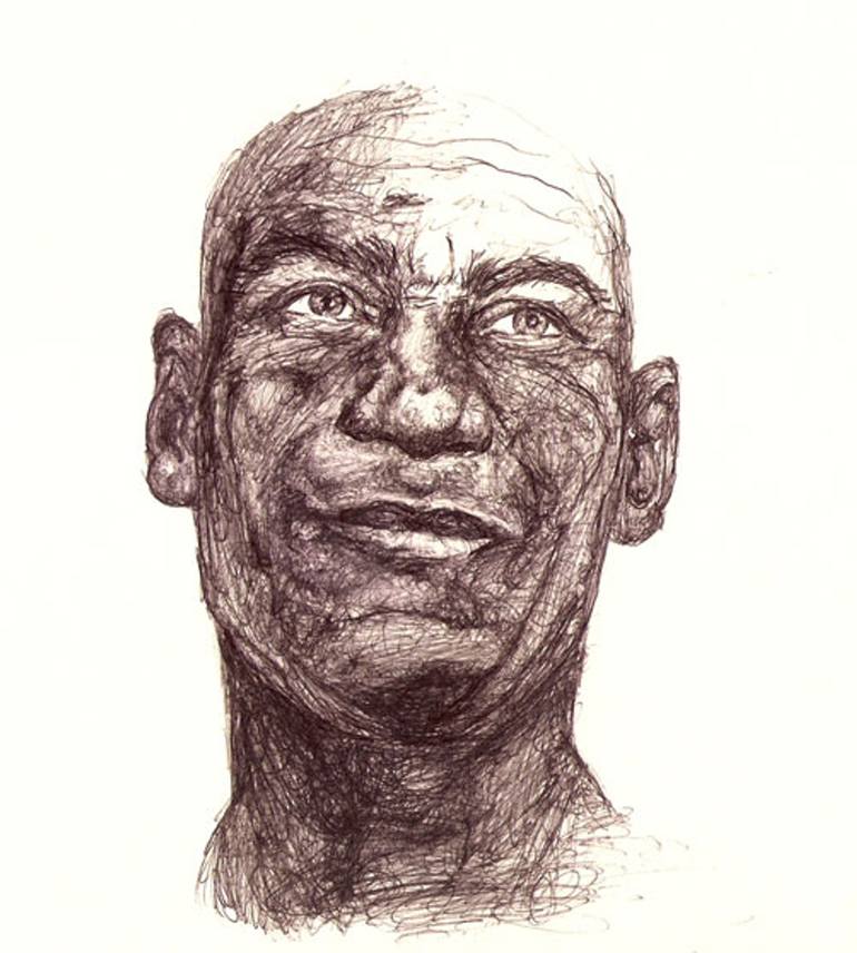 Man Drawing By Dani Dewitt Saatchi Art 