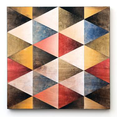 Original Abstract Geometric Paintings by Katja Eminusk Ebert-Kruedener