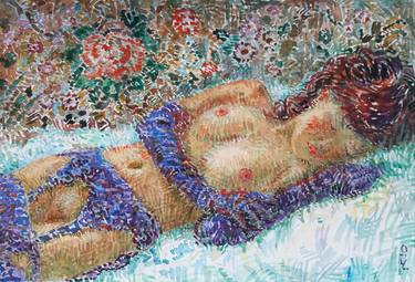 Original Nude Painting by Roman Chudnovsky