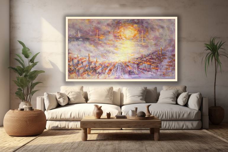 Original Contemporary Landscape Painting by Ruslan Pushkash