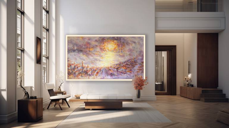 Original Contemporary Landscape Painting by Ruslan Pushkash