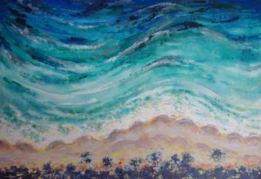 Original Abstract Seascape Painting by Ruslan Pushkash