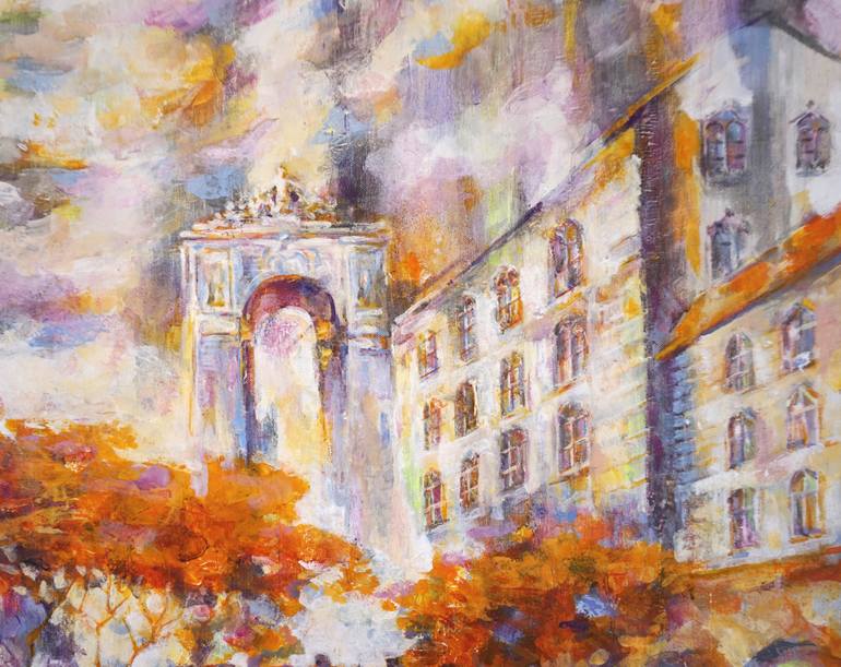 Original Contemporary Cities Painting by Ruslan Pushkash