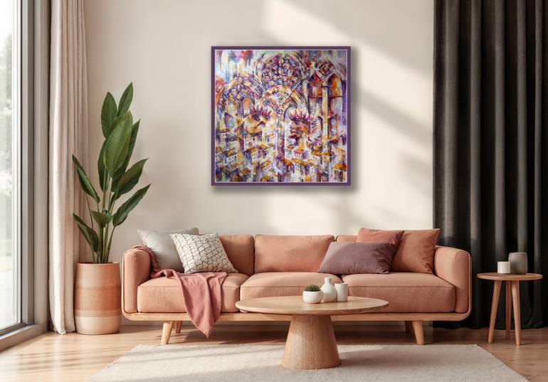 Original Expressionism Architecture Painting by Ruslan Pushkash