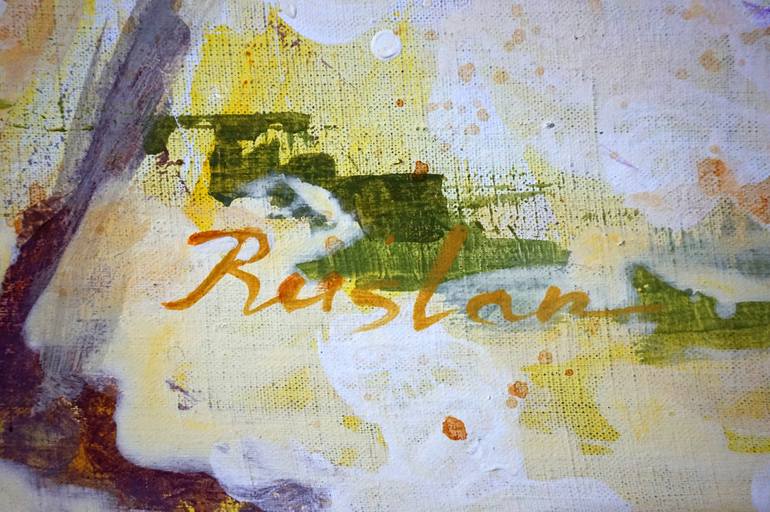 Original Abstract Nature Painting by Ruslan Pushkash