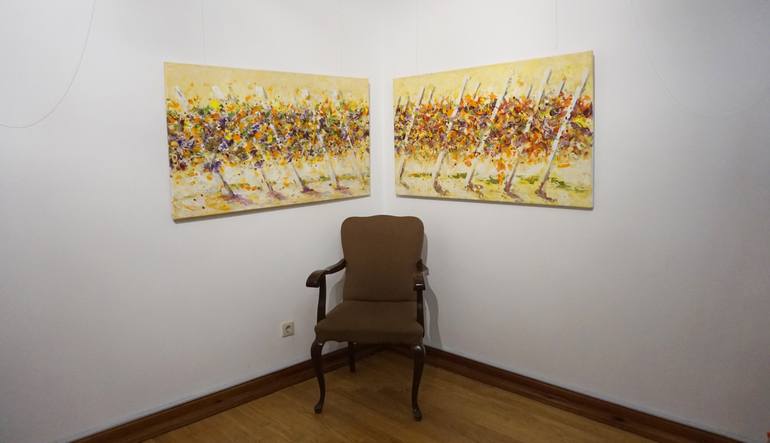 Original Expressionism Landscape Painting by Ruslan Pushkash