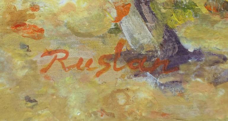 Original Expressionism Landscape Painting by Ruslan Pushkash