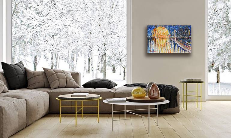 Original Expressionism Cities Painting by Ruslan Pushkash