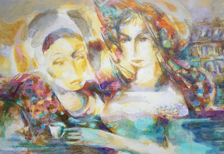 Original Expressionism Women Painting by Ruslan Pushkash