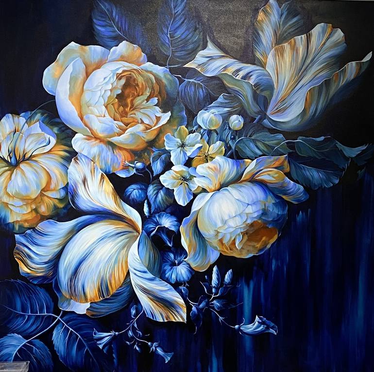 Original Expressionism Botanic Painting by Nataliya Gurkina