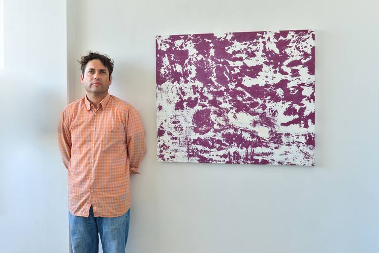 Original Abstract Expressionism Abstract Painting by Diego Rodríguez