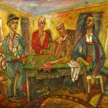 Four Aces at the green table by Anatoliy Sivkov
