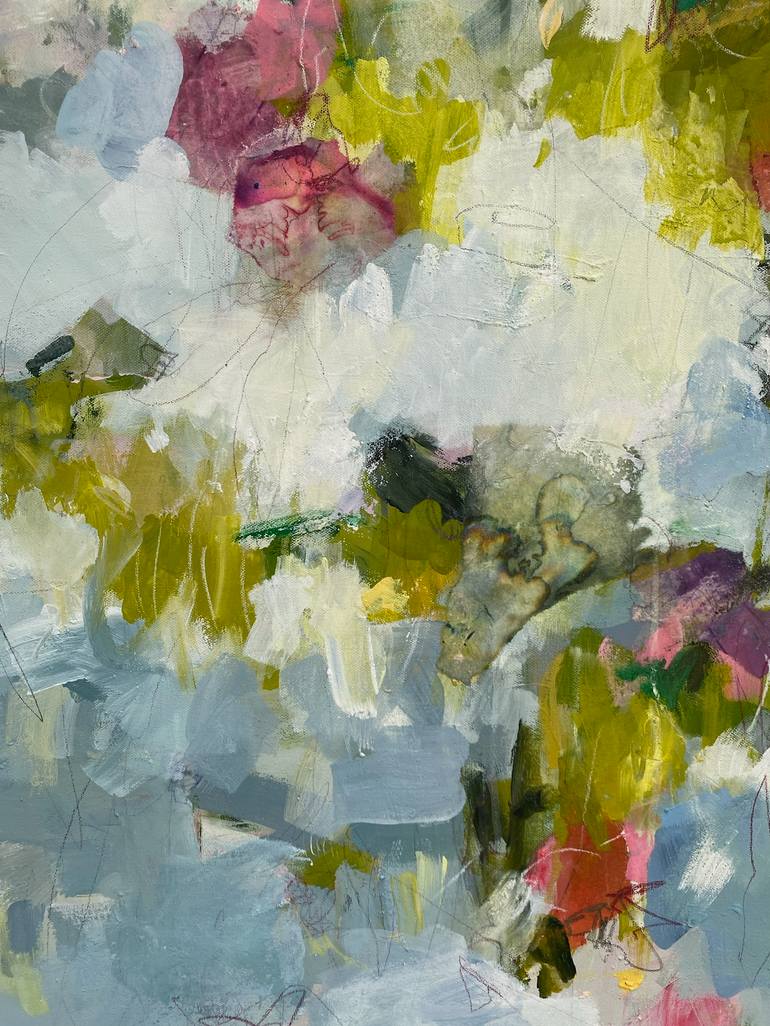 Original Abstract Floral Painting by Angela Dierks