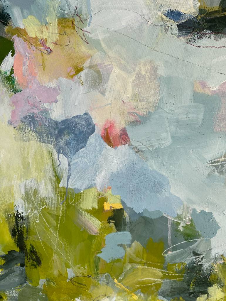 Original Abstract Floral Painting by Angela Dierks