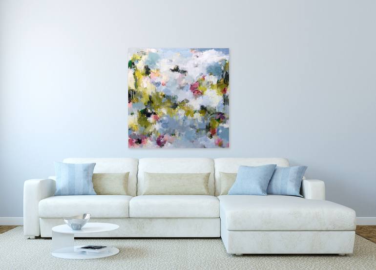 Original Abstract Floral Painting by Angela Dierks