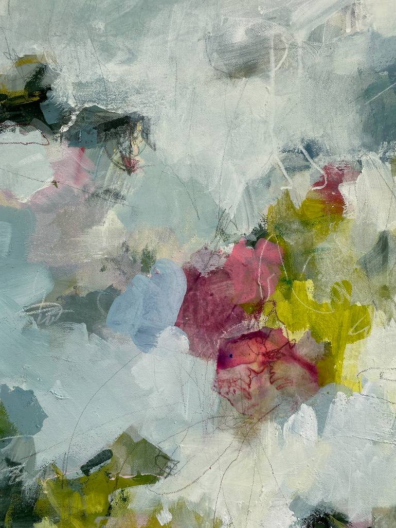 Original Abstract Floral Painting by Angela Dierks