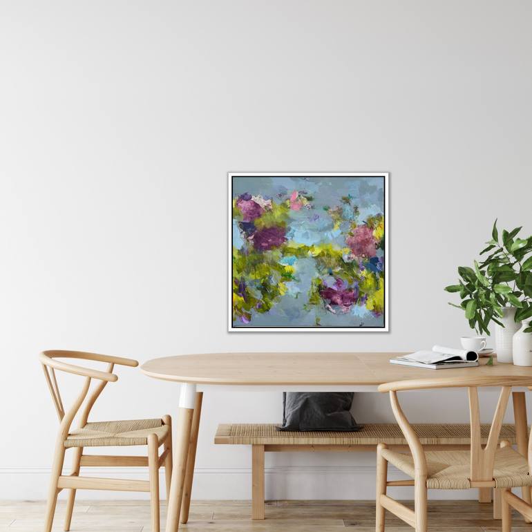 Original Abstract Floral Painting by Angela Dierks