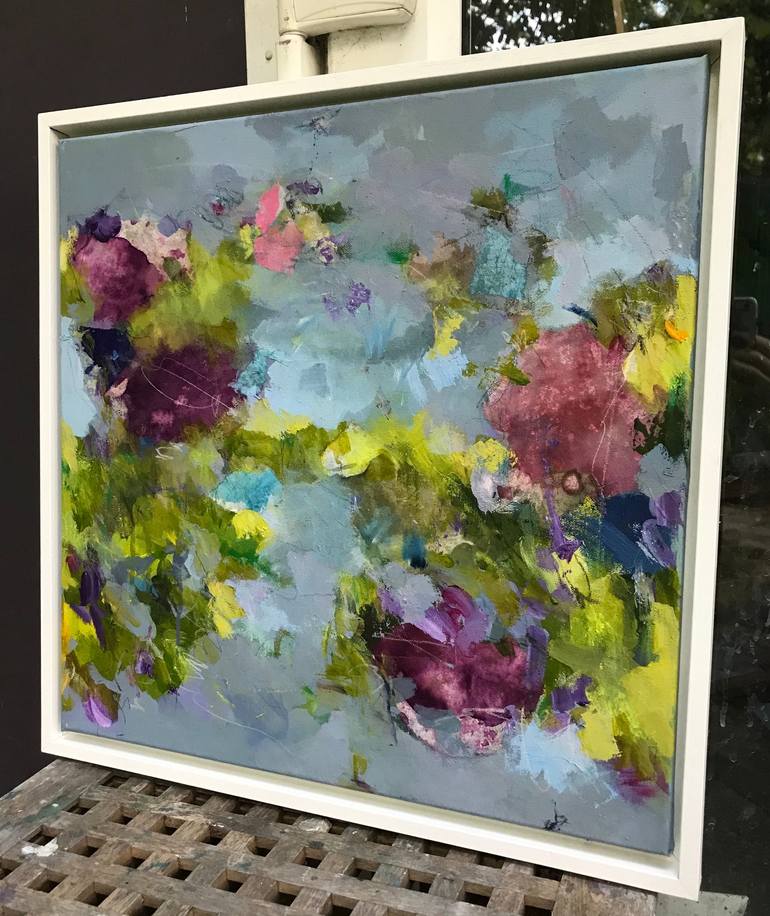 Original Abstract Floral Painting by Angela Dierks