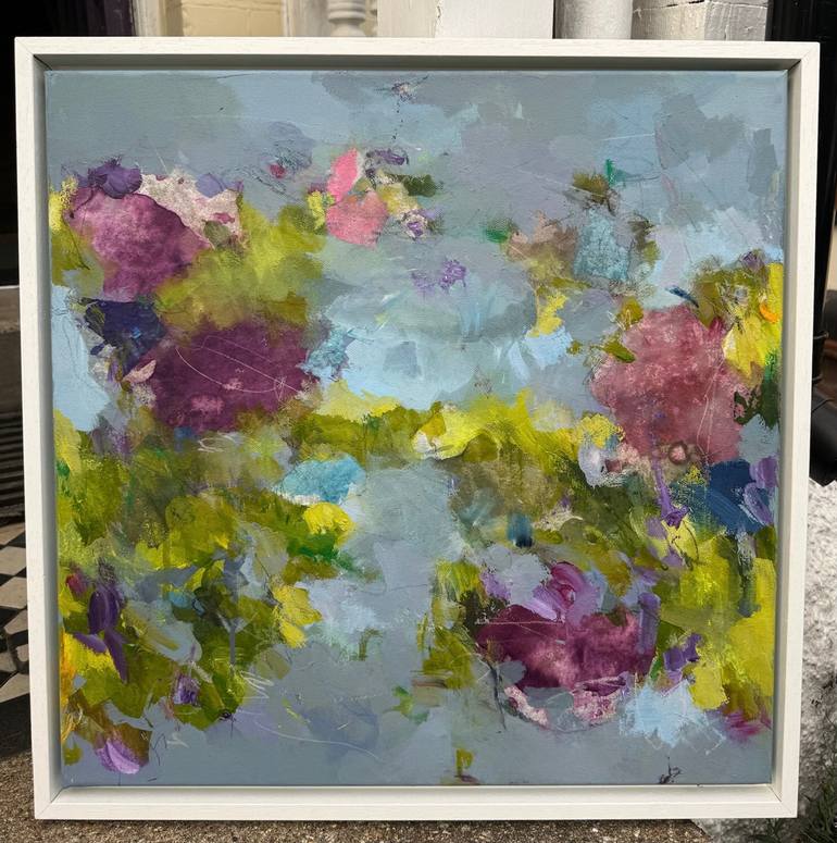 Original Abstract Floral Painting by Angela Dierks