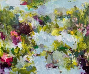 Original Abstract Garden Paintings by Angela Dierks