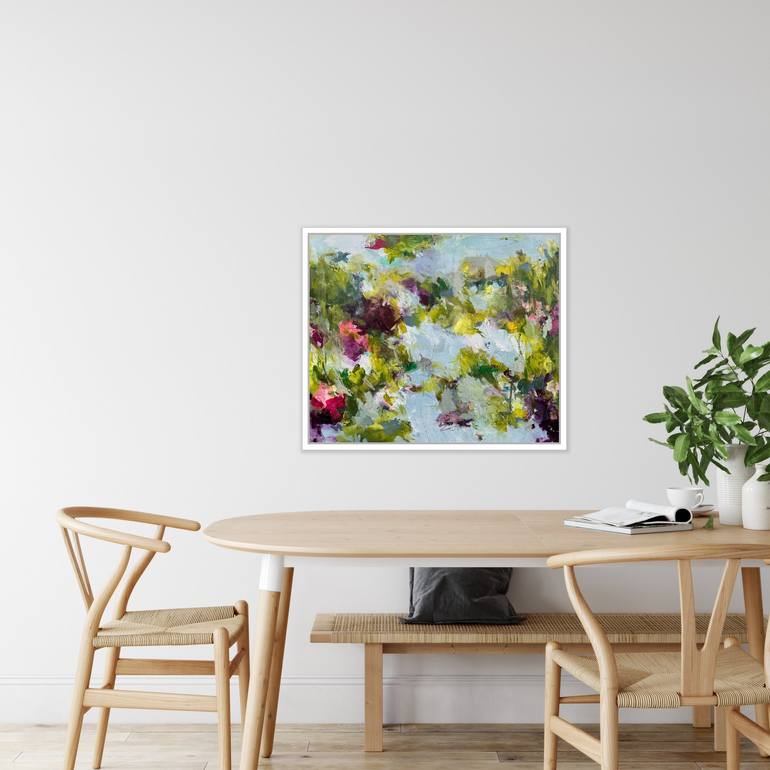 Original Abstract Garden Painting by Angela Dierks