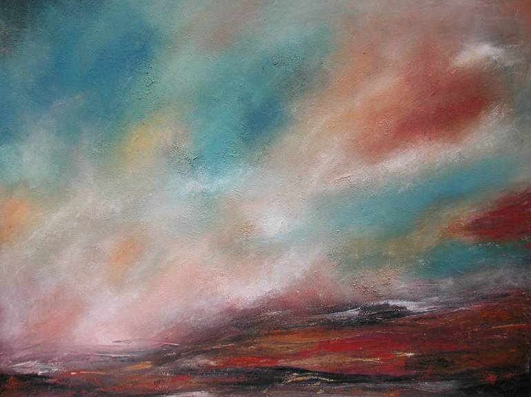 Original Abstract Landscape Painting by Angela Dierks