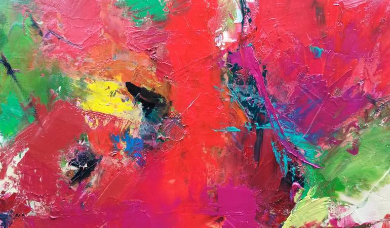 Original Abstract Expressionism Abstract Painting by Angela Dierks