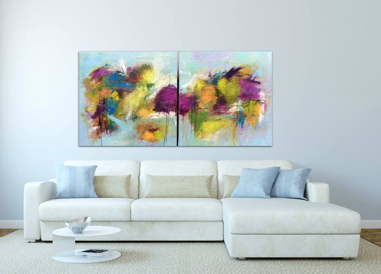 Original Abstract Expressionism Abstract Painting by Angela Dierks