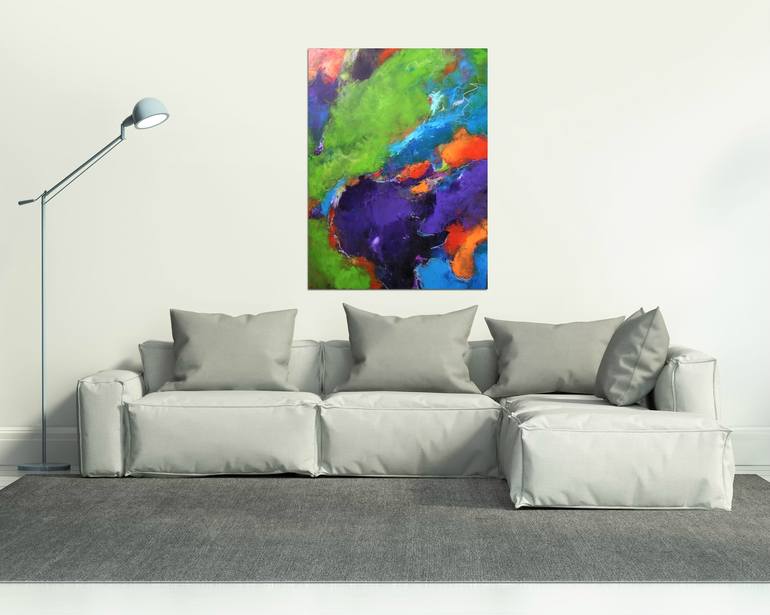 Original Abstract Expressionism Abstract Painting by Angela Dierks