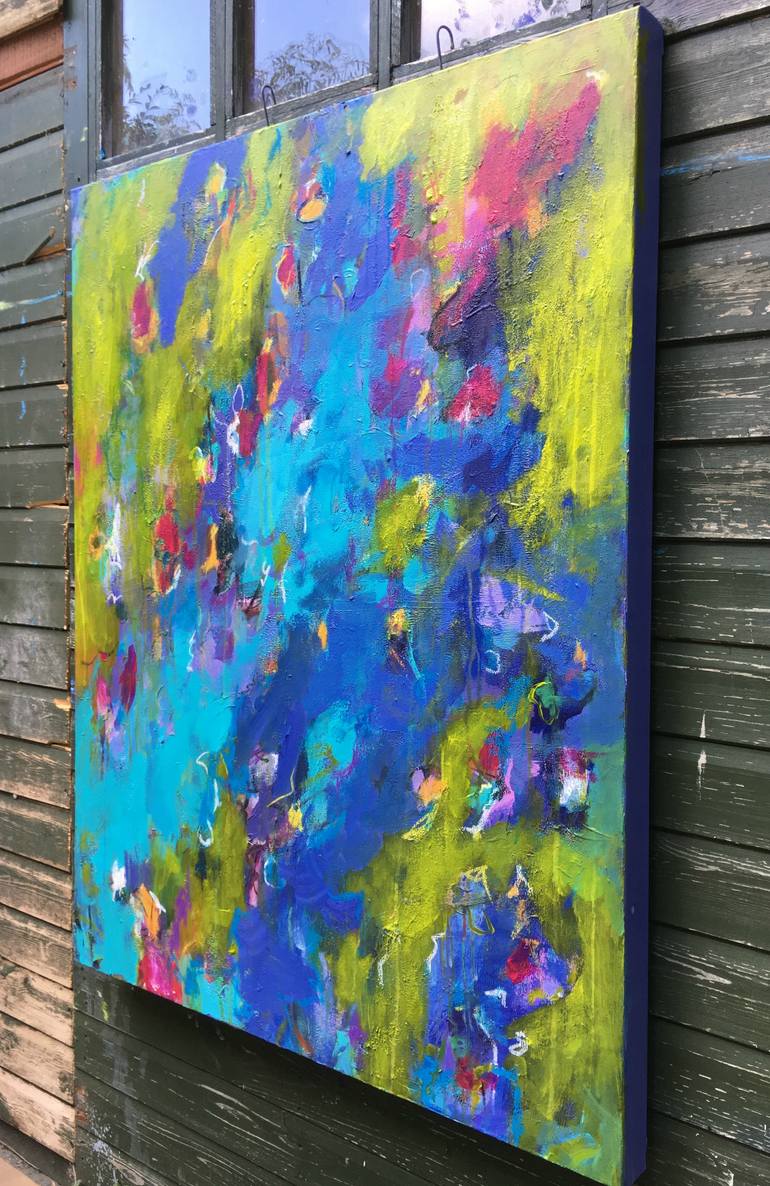Original Abstract Expressionism Abstract Painting by Angela Dierks