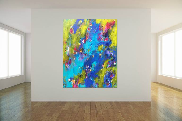 Original Abstract Expressionism Abstract Painting by Angela Dierks