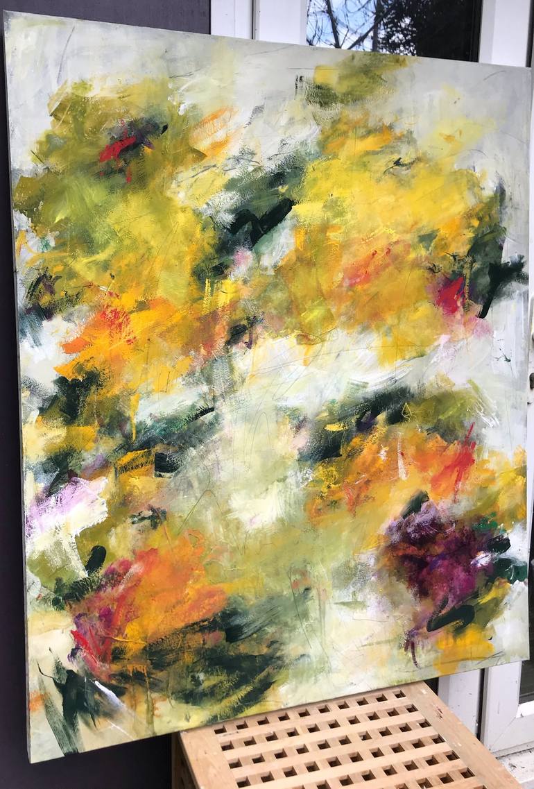 Original Abstract Expressionism Abstract Painting by Angela Dierks